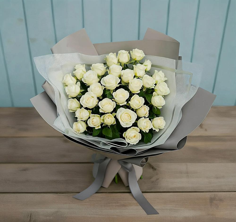 Букет Белоснежная нежность в Красной Пойме