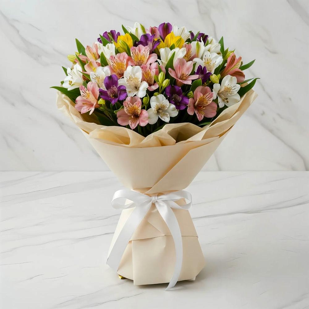 Букет цветов из: Альстромерии в Красной Пойме