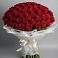 Букет 101 Красная роза Блэк Мэджик в Красной Пойме