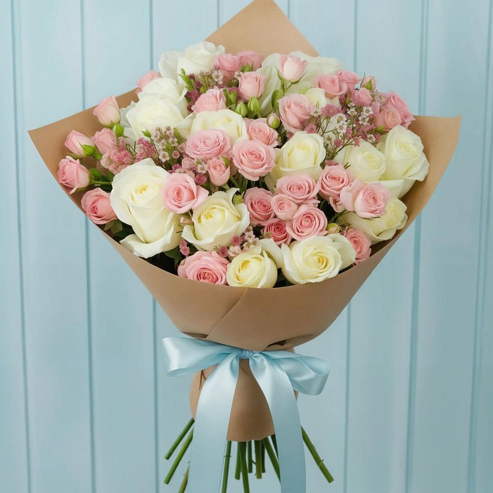 Букет цветов из: Розы в Красной Пойме