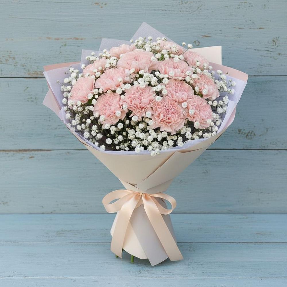 Букет цветов из: Гвоздики в Красной Пойме