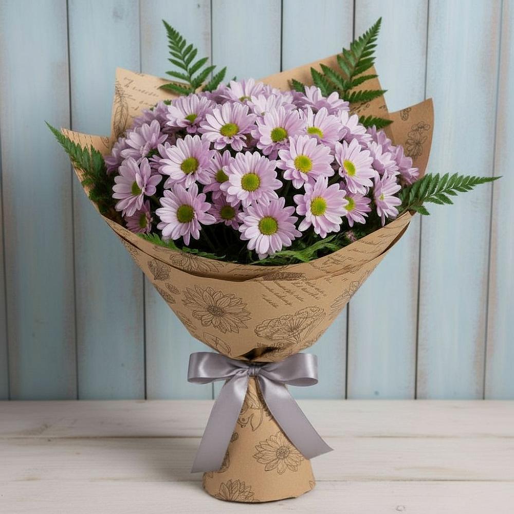 Букет цветов из: Хризантемы в Красной Пойме