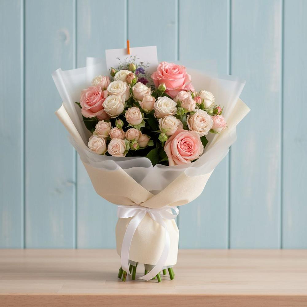 Букет цветов из: Розы в Красной Пойме