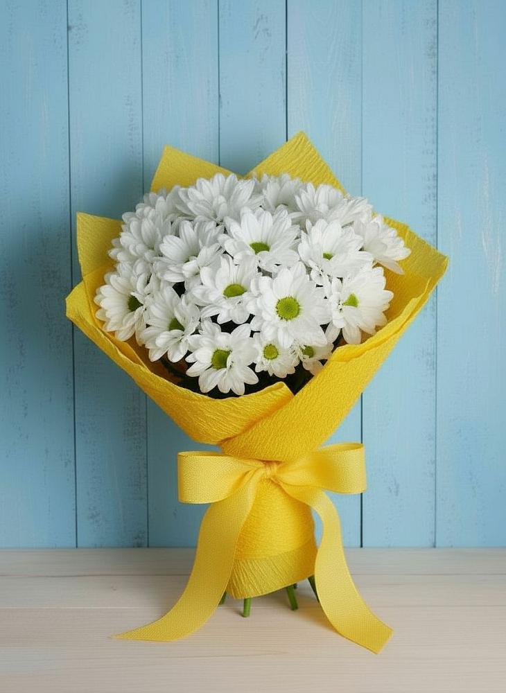 Букет цветов из: Хризантемы в Красной Пойме