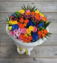 Букет цветов из:  Розы и Хризантемы в Красной Пойме