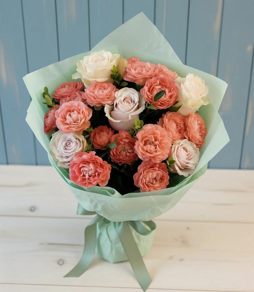 Букет цветов из: Розы в Красной Пойме