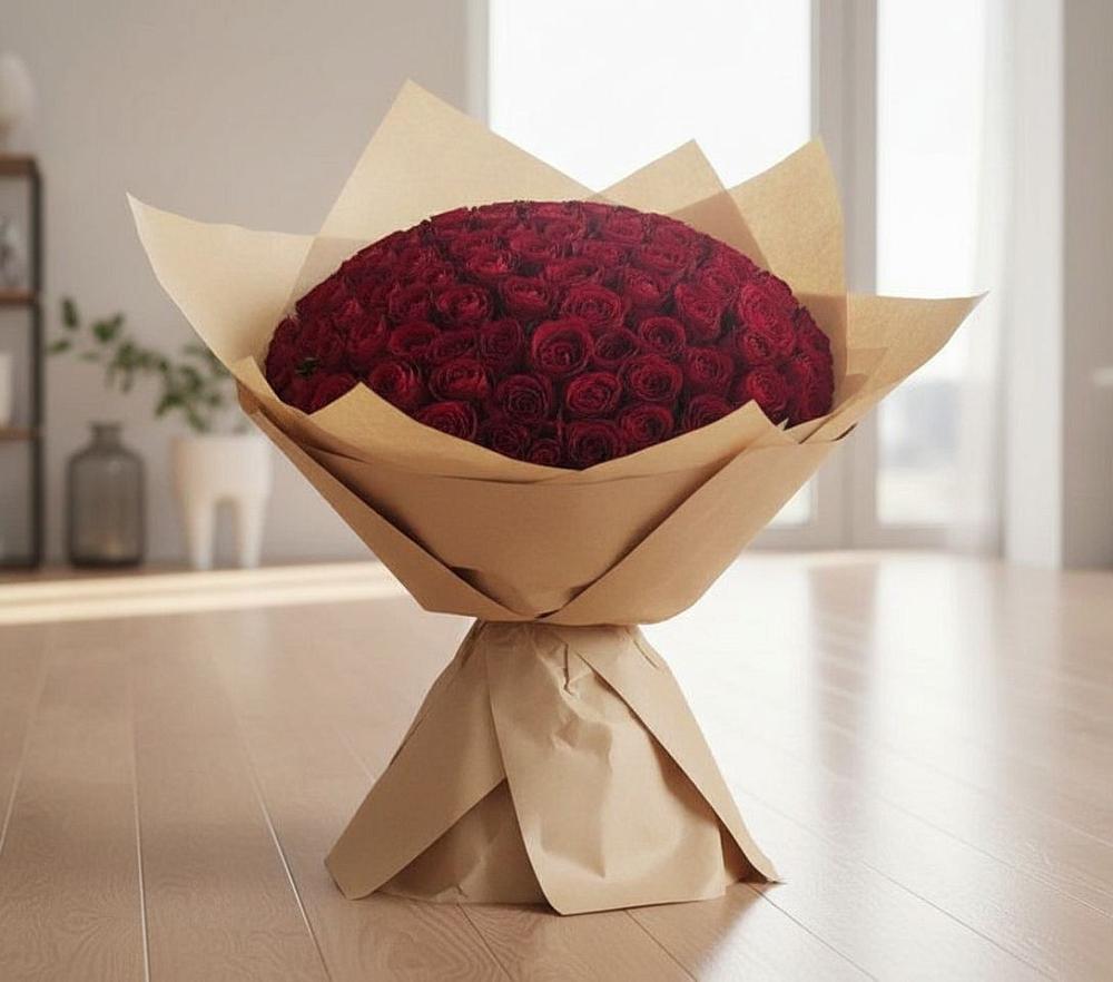 Букет 101 Красная роза в Красной Пойме