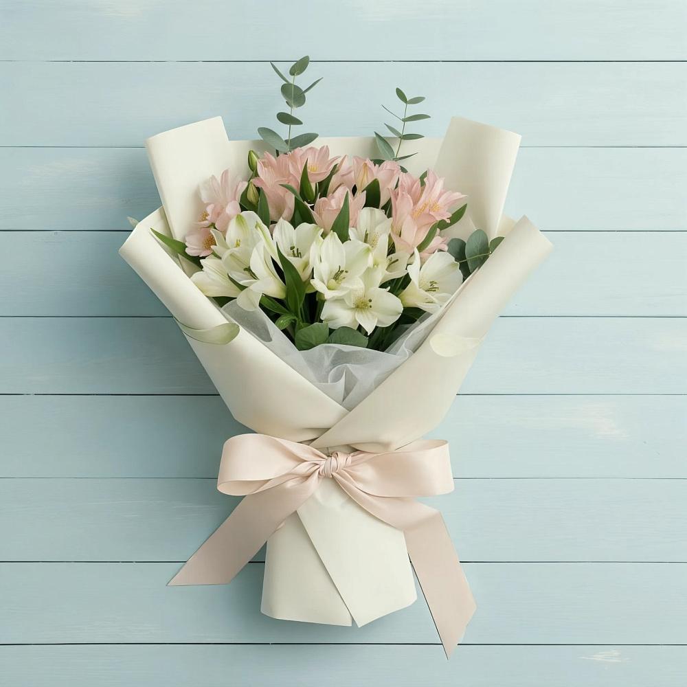 Букет цветов из: Альстромерии в Красной Пойме