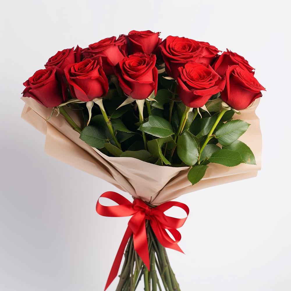 Букет 11 Красных роз Эдлесс Лав в Красной Пойме