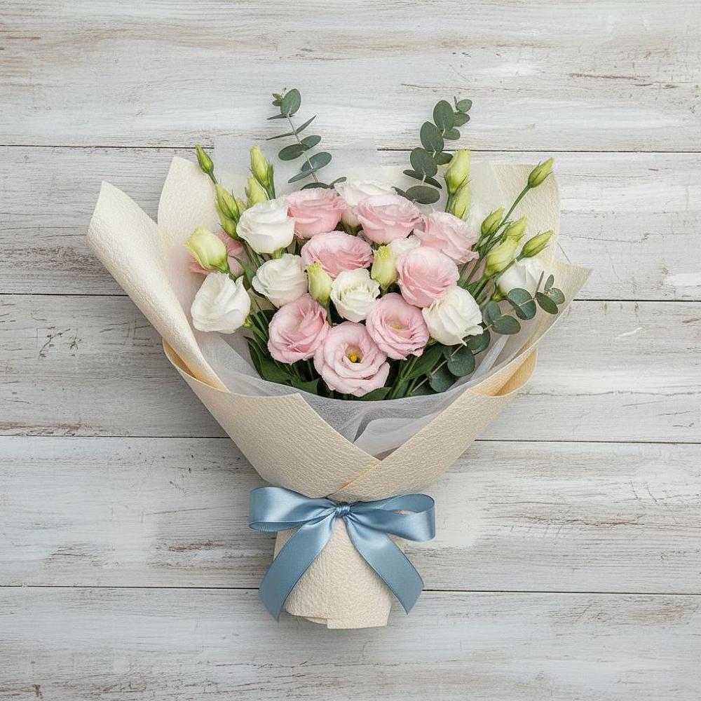 Букет цветов из: Лизиантусы в Красной Пойме